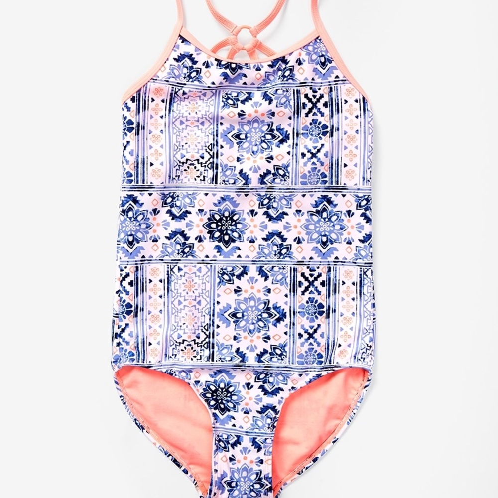 Justice Mosaic one piece swim suit 24 plus